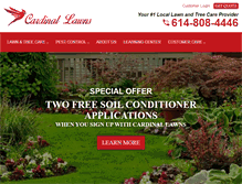 Tablet Screenshot of cardinallawns.com